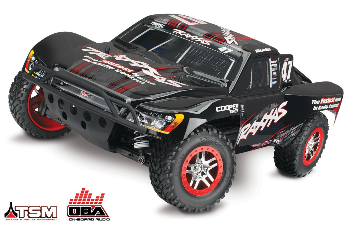 Радиоуправляемый полноприводный внедорожник электро TRAXXAS Slash 4x4 VXL  1/10 4WD TSM OBA Купить с доставкой